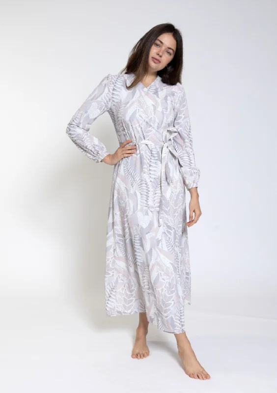 Nova Vneck Leaves Dress