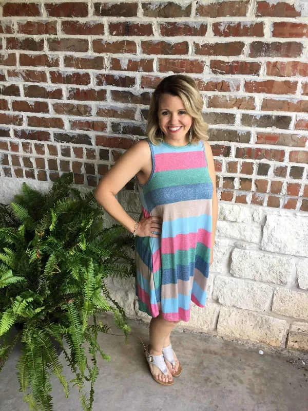Pastel Stripe Dress