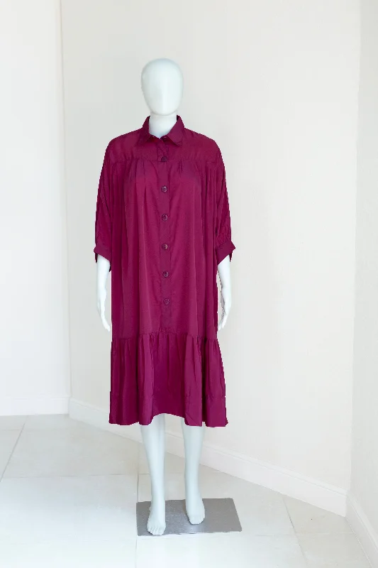Riko Dress - Raspberry Jam French Crepe