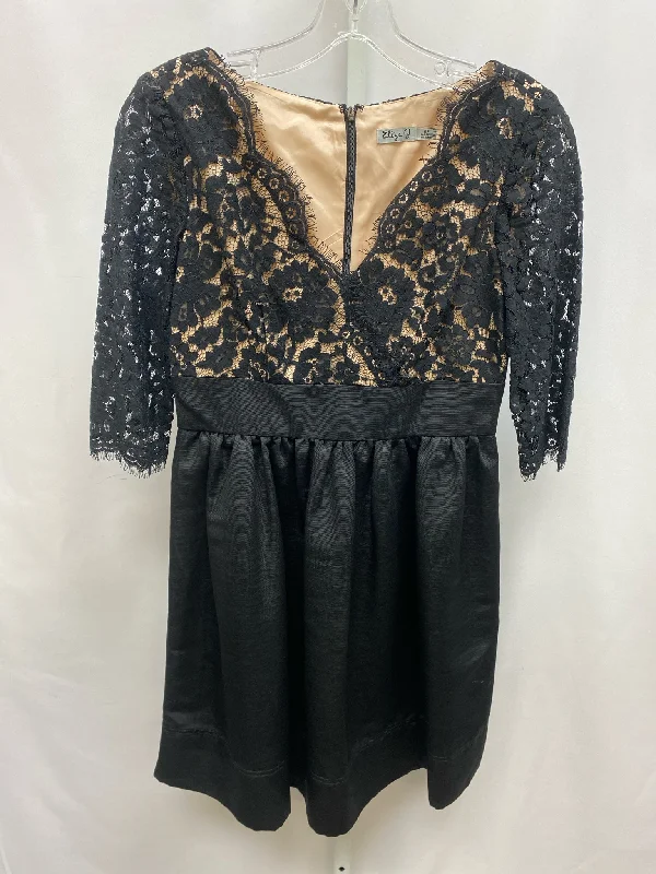 Size 6P Eliza J Black Lace 3/4 Sleeve Dress