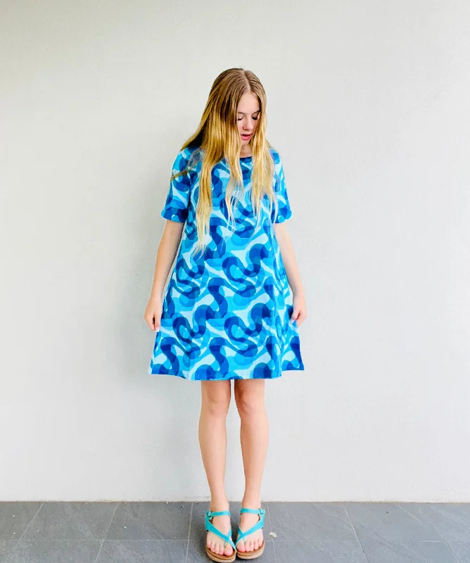 Swing Dress Wavelength Blues