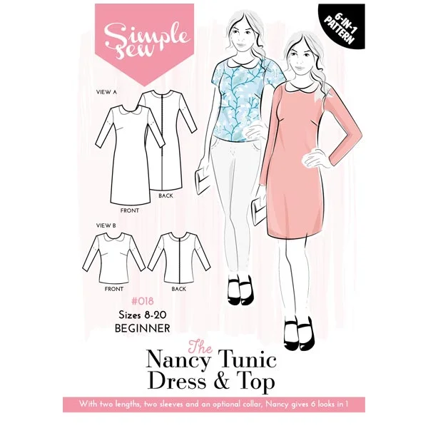 Simple Sew Nancy Tunic Dress & Top Pattern