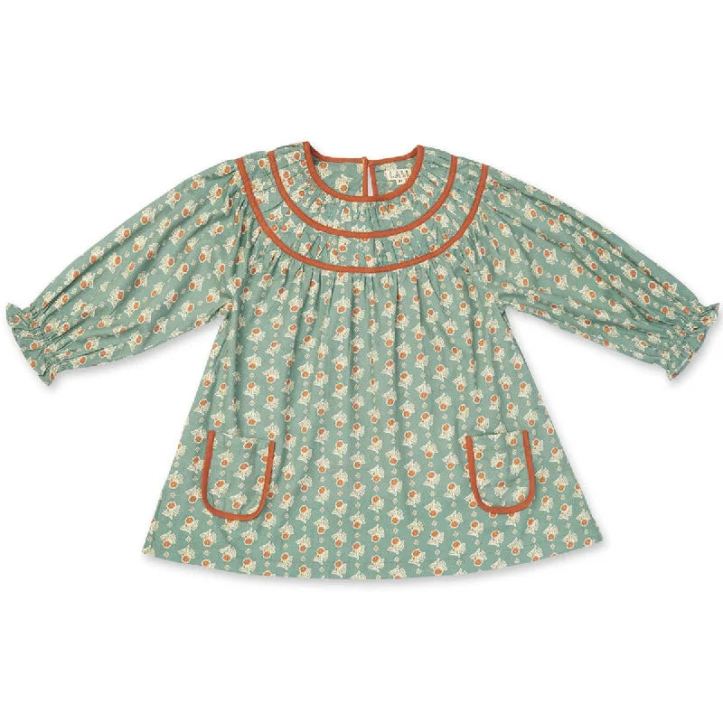 Tulip Dress in Fall Block Print by Lali