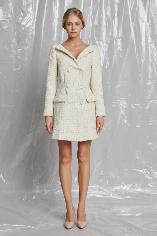 White Tweed Dress